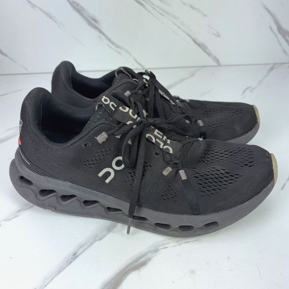 On Cloudsurfer Womens Size 9.5 / 41 Black Black Road Running Sneakers Shoes